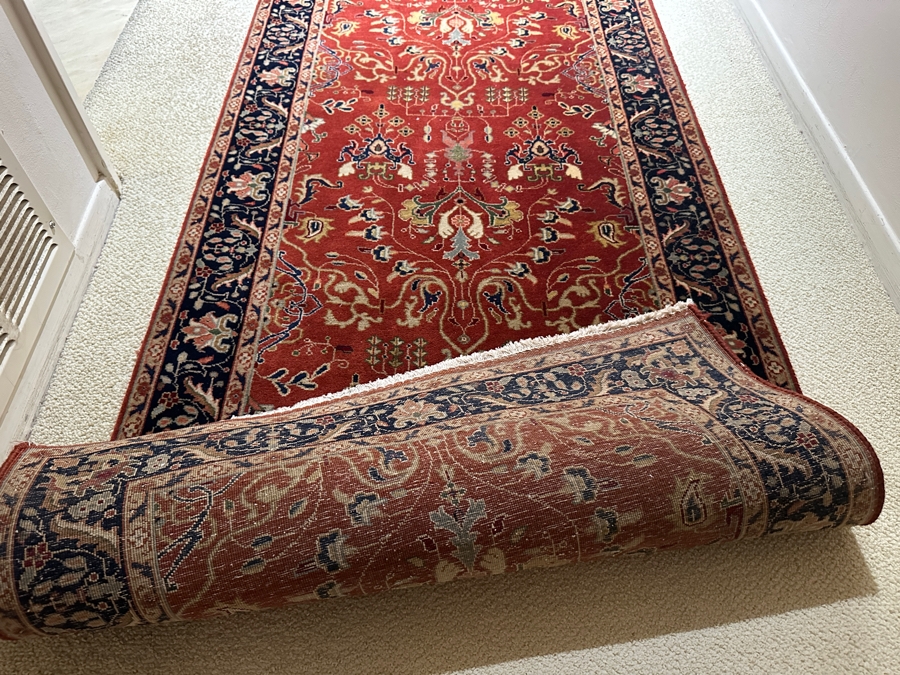 Vintage Hand Knotted Wool Long Persian Runner Rug 33.25'W X 283.5'L [Photo 15]