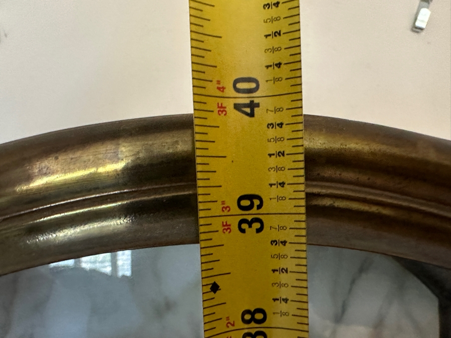 Vintage Brass Glass Front/Sides Curio Cabinet Mount On Wall Or Freestanding 15W X 8D X 40H [Photo 19]