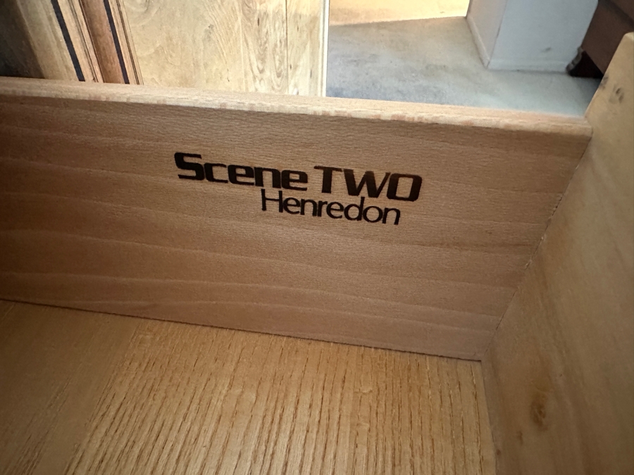 Mid-Century Modern Scene TWO From Henredon Burl Wood Pair Of Side Cabinets And 6-Drawer Chest Of Drawers [Photo 12]