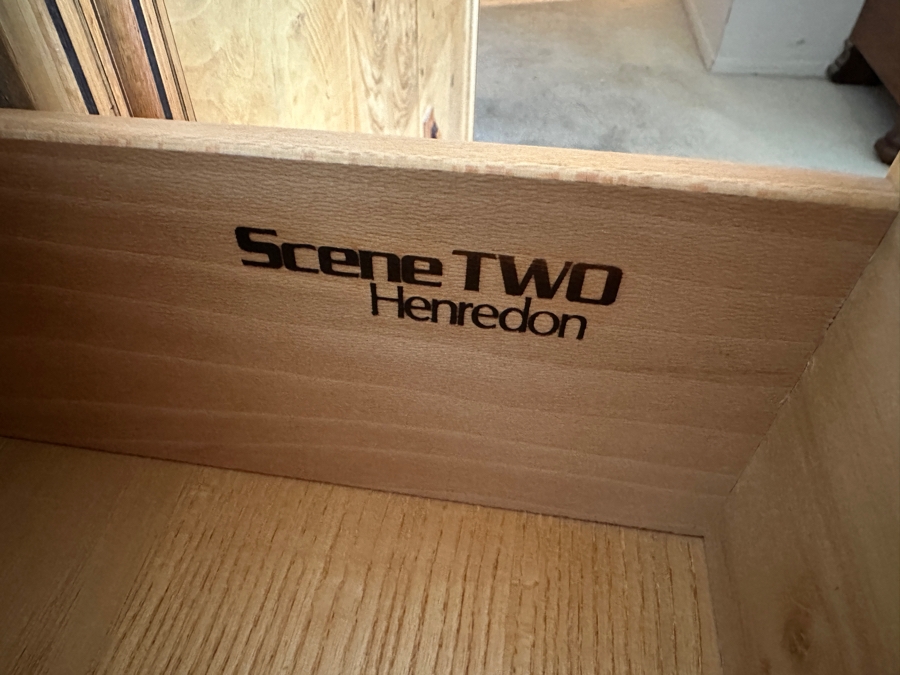 Mid-Century Modern Scene TWO From Henredon Burl Wood Pair Of Side Cabinets And 6-Drawer Chest Of Drawers [Photo 13]