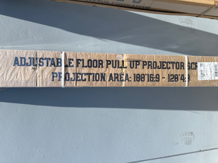 New Emart Green Screen Collapsible & New Adjustable Floor Pull Up Projector Screen 100' X 120' (2 Screens) [Photo 4]