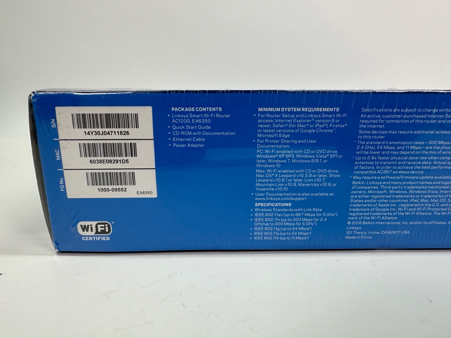 Linksys Dual-Band Smart Wi-Fi Gigabit Router AC1200+ New in Box [Photo 3]