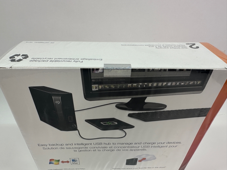 SEAGATE 8TB Backup Desktop Storage with Integrated USB Hub New in Box [Photo 4]