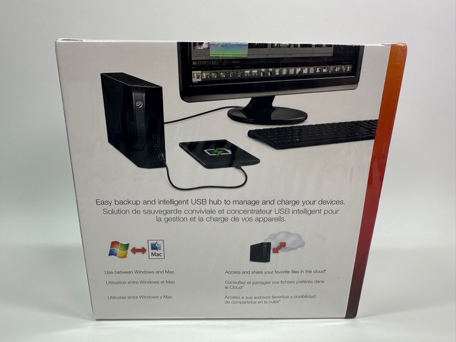 SEAGATE 8TB Backup Desktop Storage with Integrated USB Hub New in Box [Photo 3]