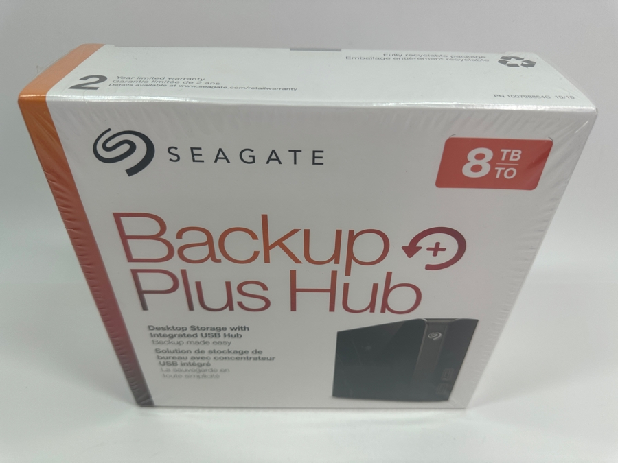 SEAGATE 8TB Backup Desktop Storage with Integrated USB Hub New in Box [Photo 2]