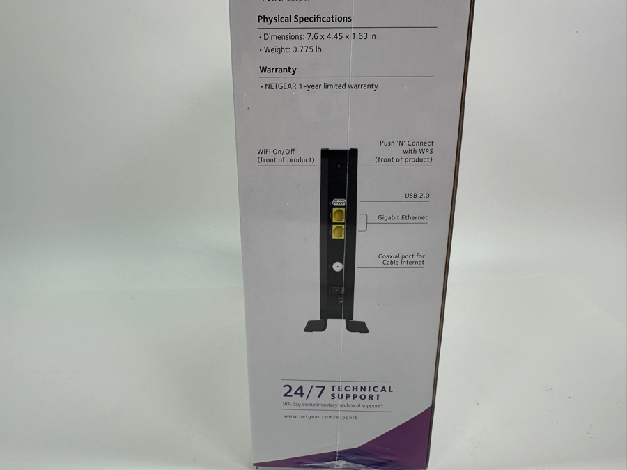Netgear N300 WiFi Cable Modem Router Up To 340 Mbps New in Box [Photo 3]