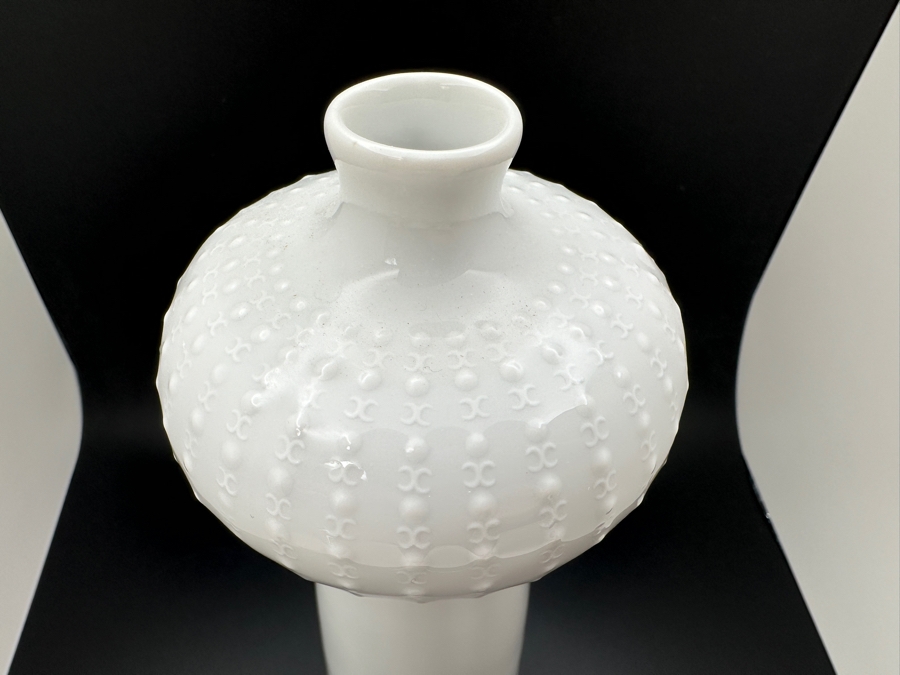 Meissen (Germany) Mid-Century White Porcelain Flower Vase By Ludwig Zepner 8H [Photo 5]