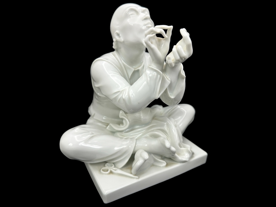 Meissen (Germany) White Porcelain 'The Tailor' Schneider Figurine By Alexander Struck 7W X 7D X 7.5H Retails $2,680 [Photo 3]