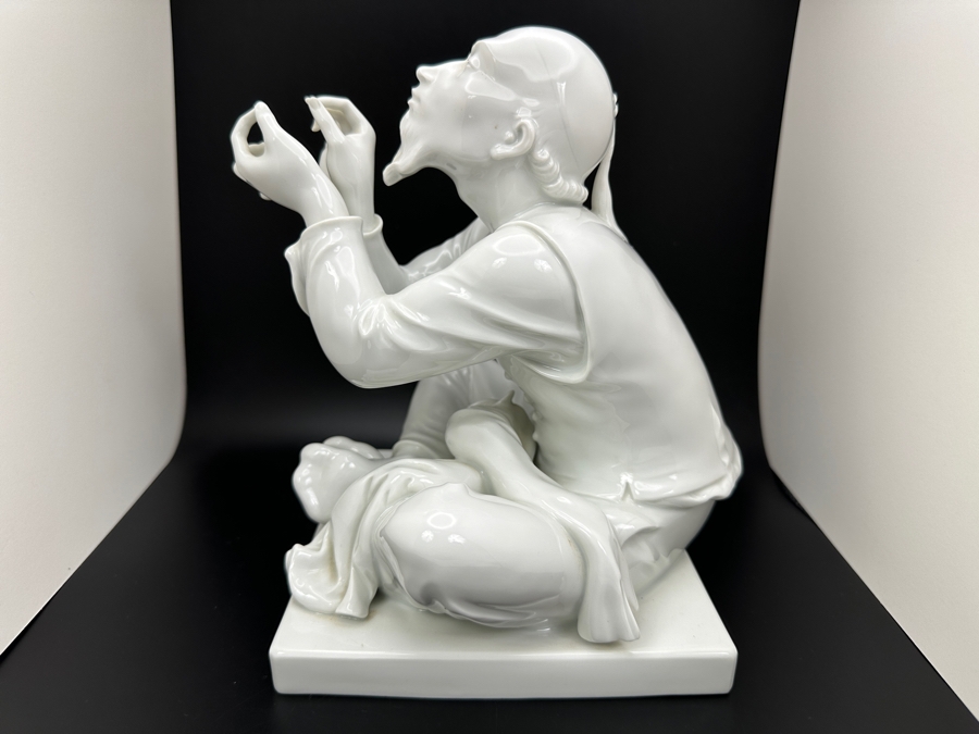 Meissen (Germany) White Porcelain 'The Tailor' Schneider Figurine By Alexander Struck 7W X 7D X 7.5H Retails $2,680 [Photo 9]