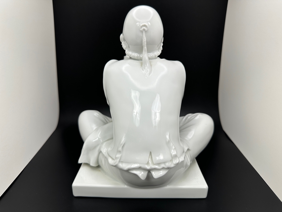 Meissen (Germany) White Porcelain 'The Tailor' Schneider Figurine By Alexander Struck 7W X 7D X 7.5H Retails $2,680 [Photo 8]