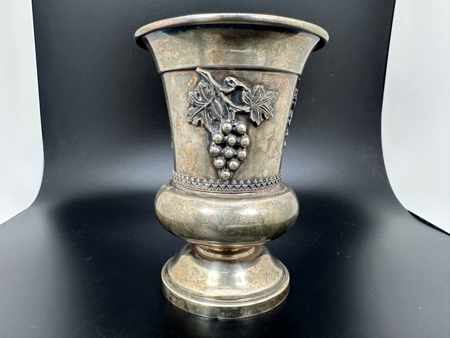 Vintage Sterling Silver Kiddush Cup 4H 105g [Photo 3]