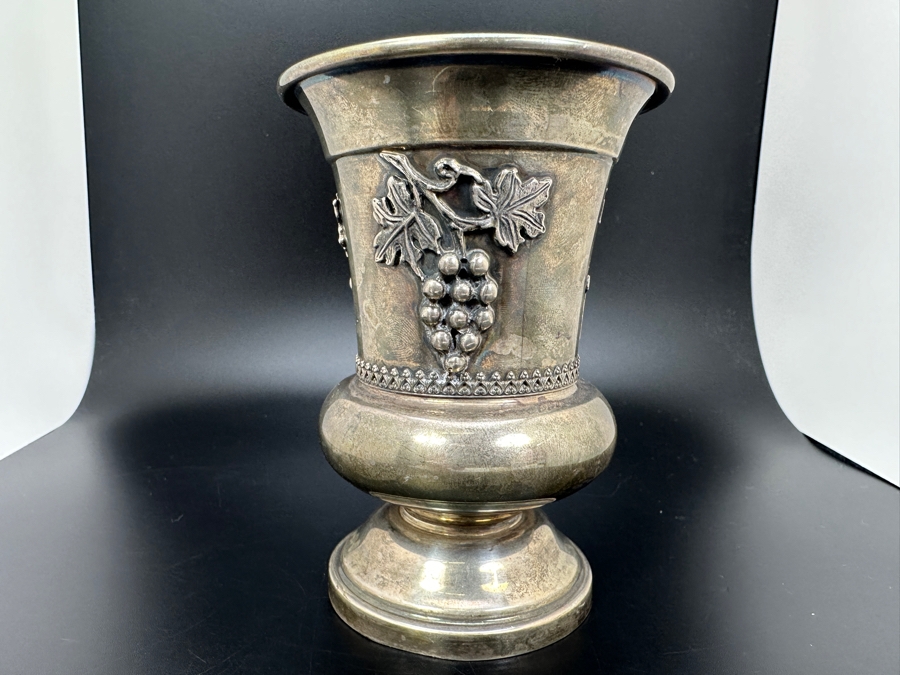 Vintage Sterling Silver Kiddush Cup 4H 105g [Photo 4]