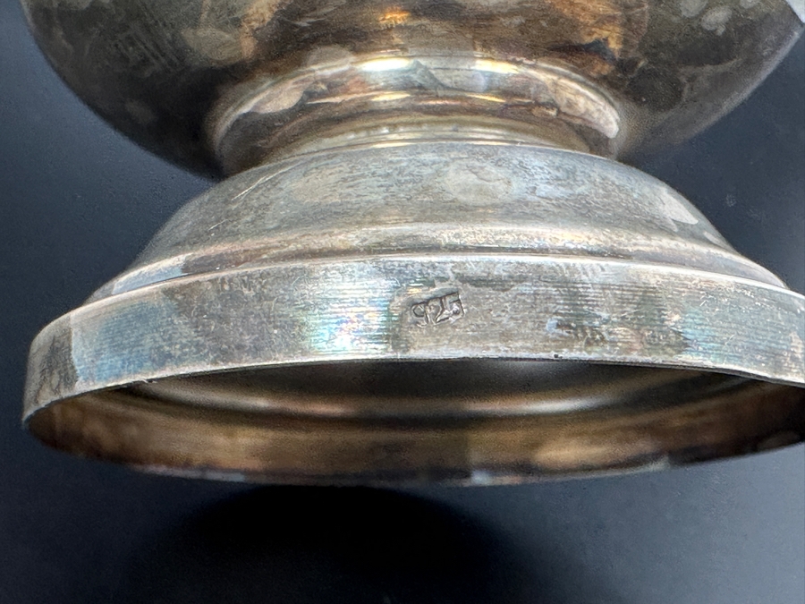 Vintage Sterling Silver Kiddush Cup 4H 105g [Photo 6]