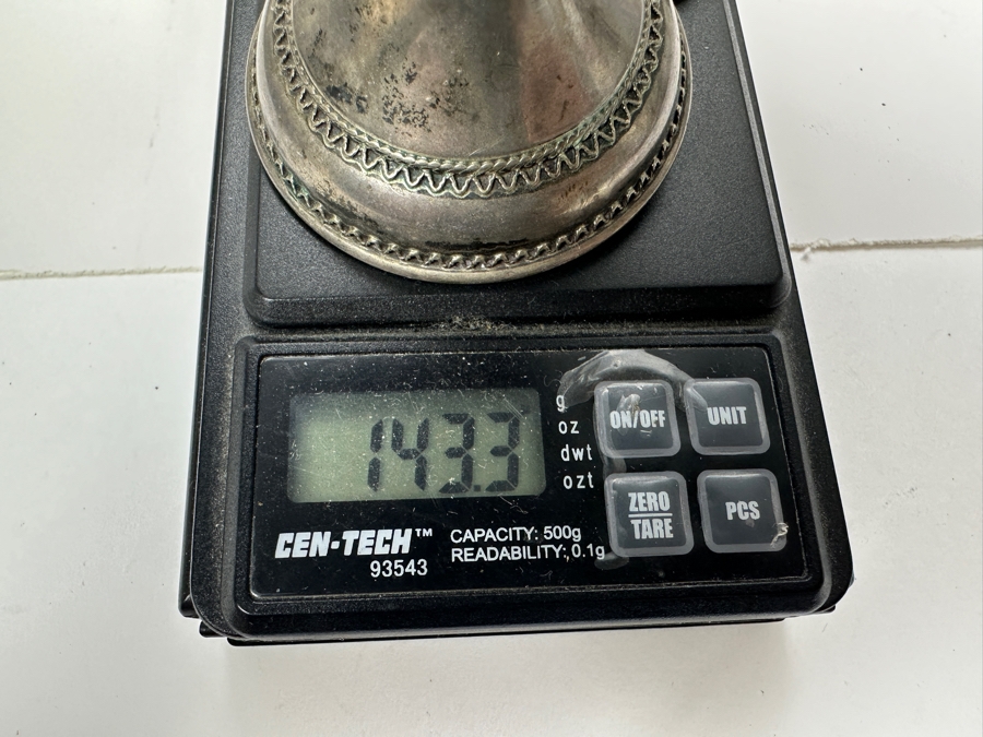 Set Of Four Sterling Silver Candle Holders Made In Israel 3.25'H 143g [Photo 11]