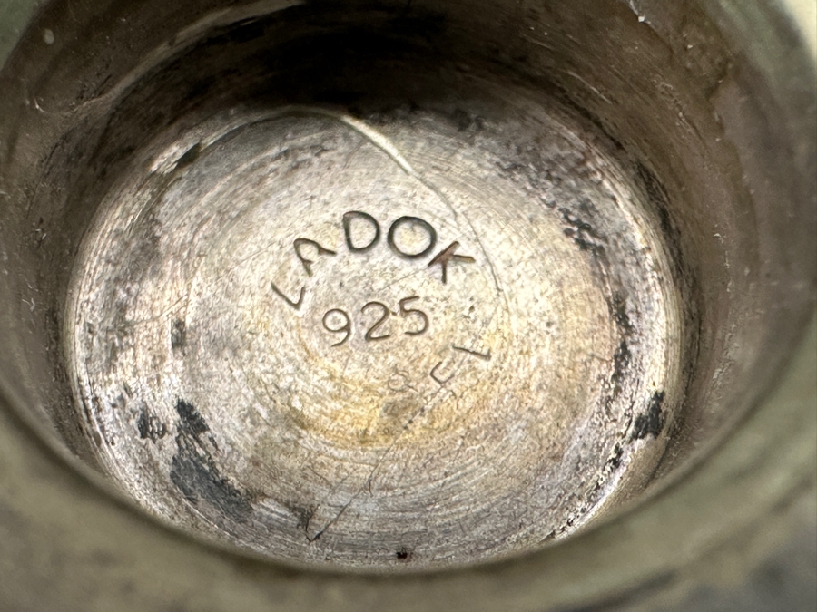 Set Of Four Sterling Silver Candle Holders Made In Israel 3.25'H 143g [Photo 9]