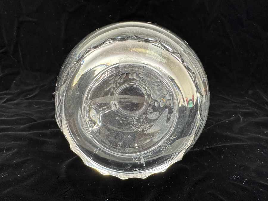 Rare Genuine Meissen (Germany) Cut Crystal Mouth-Blown Hand-Sanded Water Pitcher 9H [Photo 10]