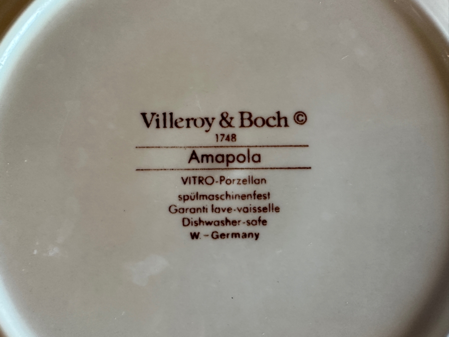 Villeroy & Boch Porcelain China Set West Germany Amapola Pattern Over 100 Pieces [Photo 14]