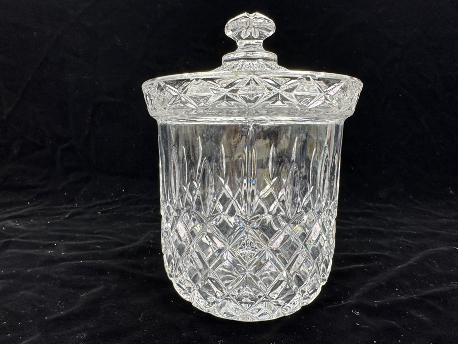 Gorham Crystal King Edward Biscuit Barrel With Lid 5.25W X 7H [Photo 2]