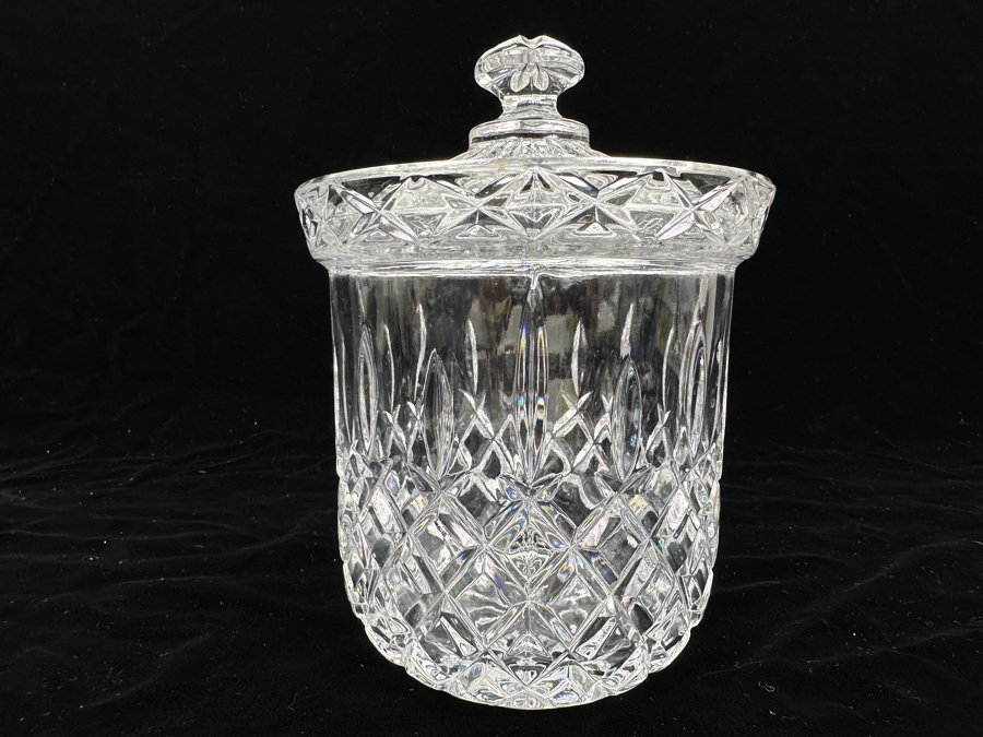 Gorham Crystal King Edward Biscuit Barrel With Lid 5.25W X 7H [Photo 1]