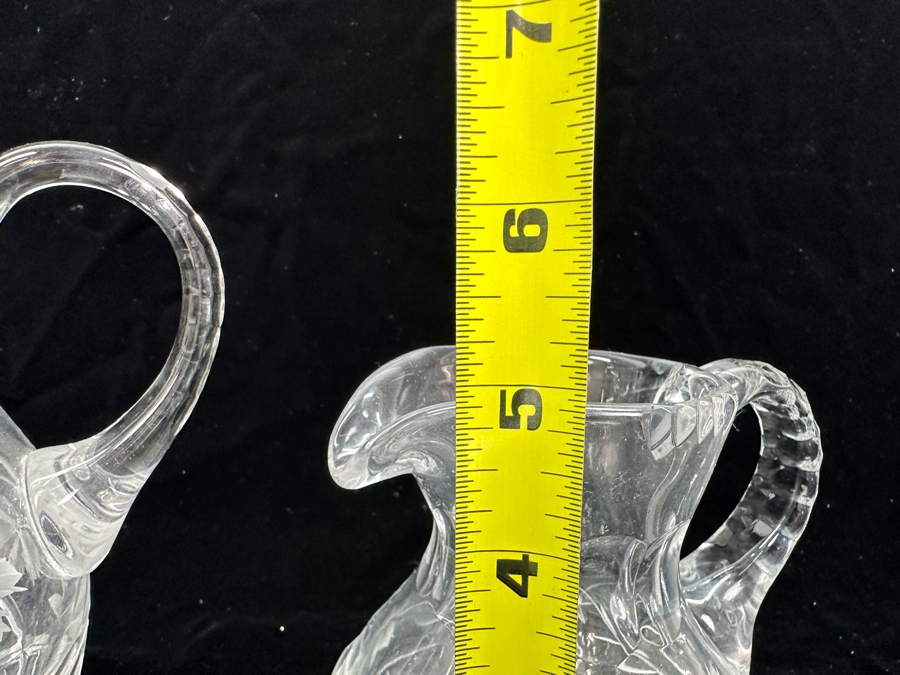 Three Cut Crystal Pitchers 9H - 5H [Photo 10]