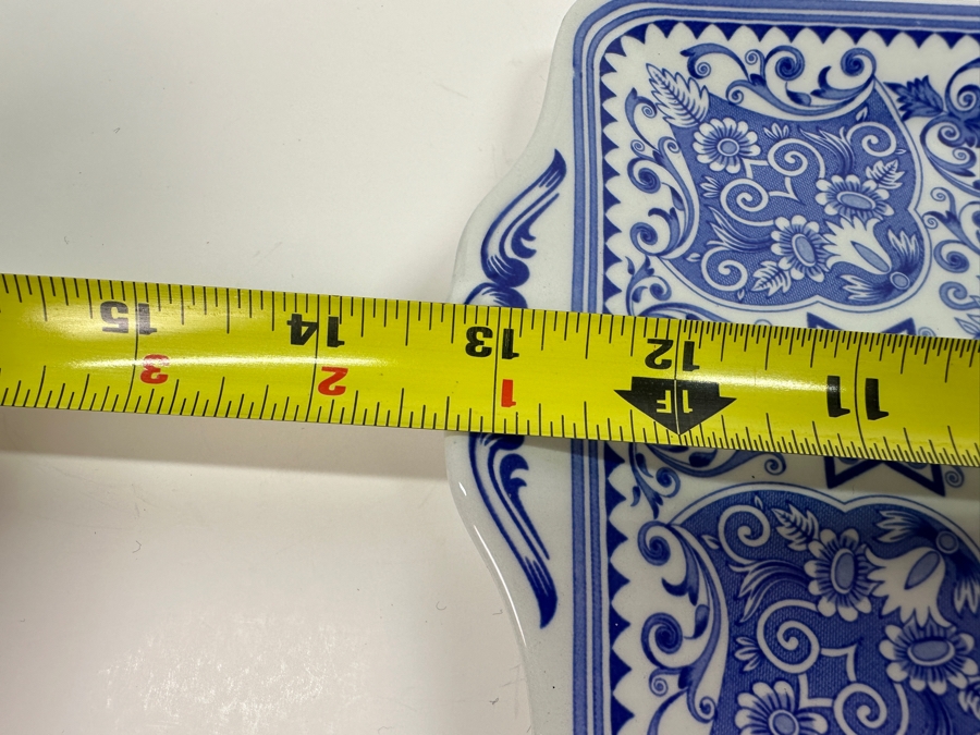 Spode The Judaica Collection Tray (13.25'W x 6.25'D) and Pair of Candlesticks (7.5'H) Made in England [Photo 10]