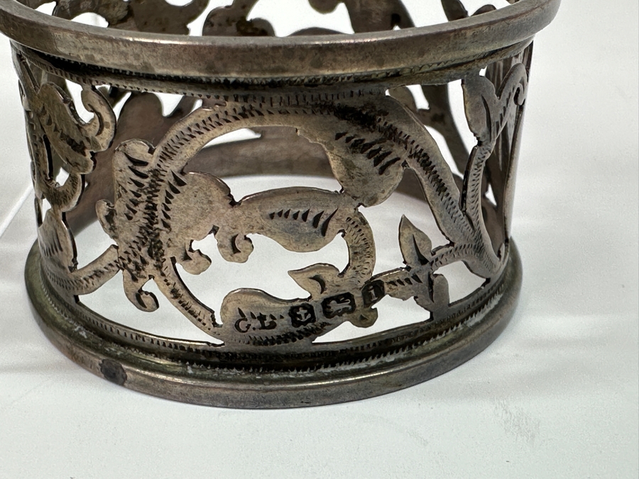 Sterling Silver Creamer and Napkins Rings 174.8g [Photo 3]