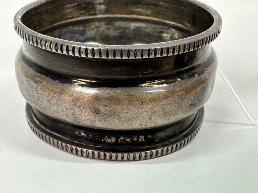 Sterling Silver Creamer and Napkins Rings 174.8g [Photo 6]