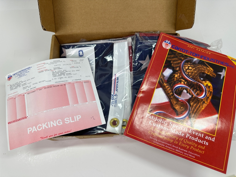 Set of Six New US Flags 3'x5'  [Photo 5]