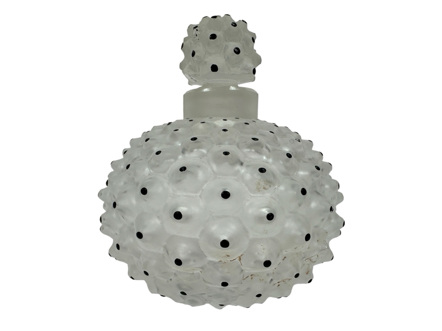 Vintage Lalique Perfume Bottle with Affixed Stopper - See Photos for Condition [Photo 1]