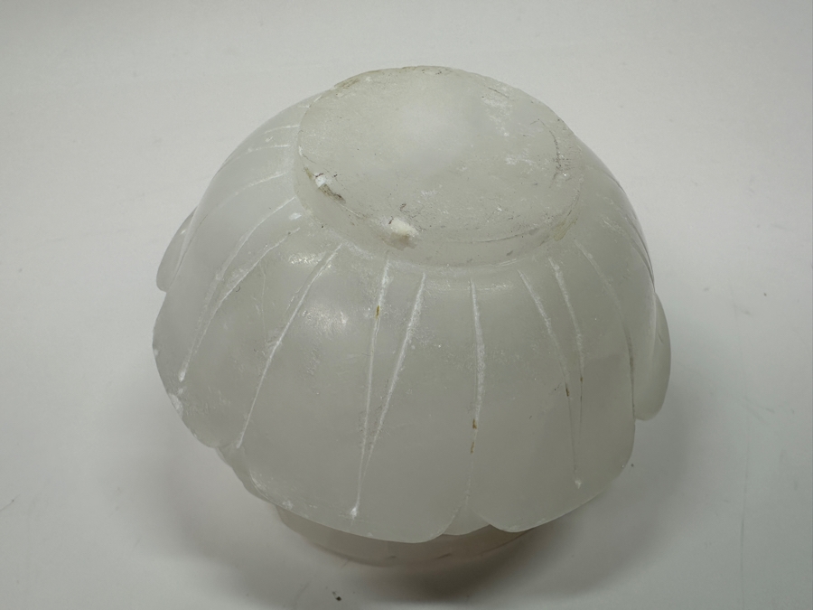 Vintage Stephen A Kramer Hand-Made Italian Alabaster Box with Bronze Mounts 4'W x 2.75'H [Photo 6]