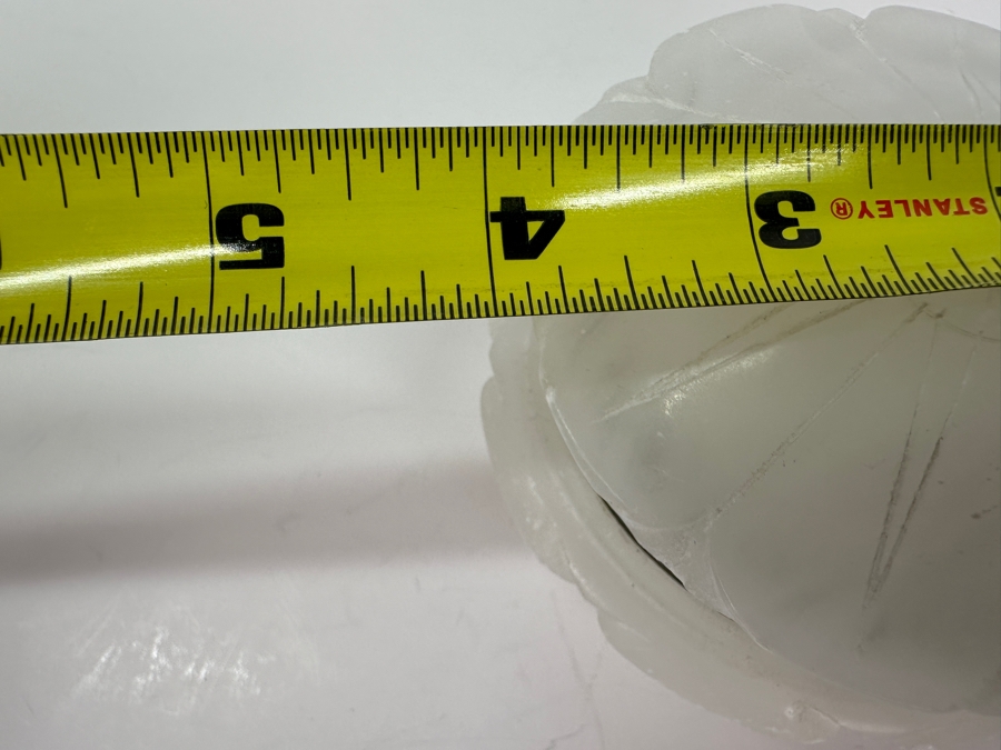 Vintage Stephen A Kramer Hand-Made Italian Alabaster Box with Bronze Mounts 4'W x 2.75'H [Photo 8]