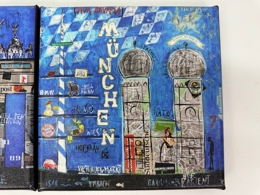 (2) Kathrin Thiede Canvas Prints Hand Signed on Verso 8'W x 8'H [Photo 3]