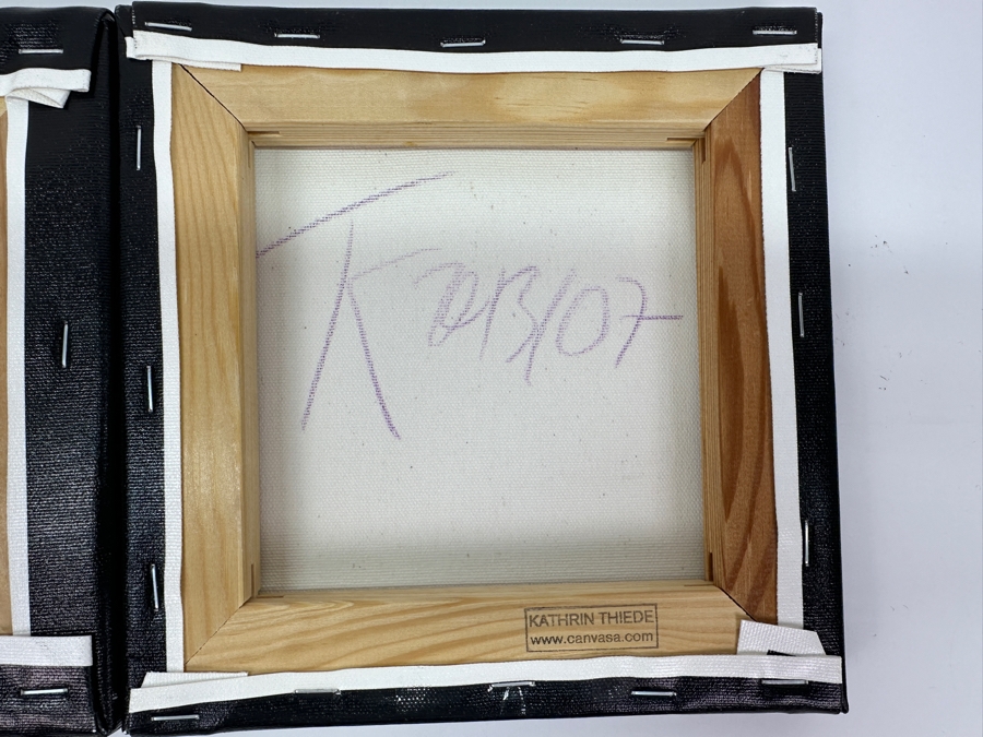 (2) Kathrin Thiede Canvas Prints Hand Signed on Verso 8'W x 8'H [Photo 6]