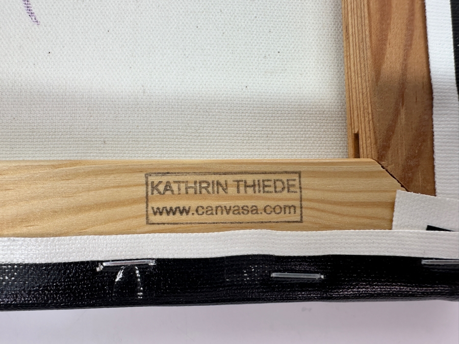 (2) Kathrin Thiede Canvas Prints Hand Signed on Verso 8'W x 8'H [Photo 7]