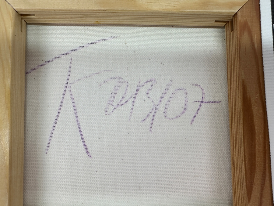 (2) Kathrin Thiede Canvas Prints Hand Signed on Verso 8'W x 8'H [Photo 8]