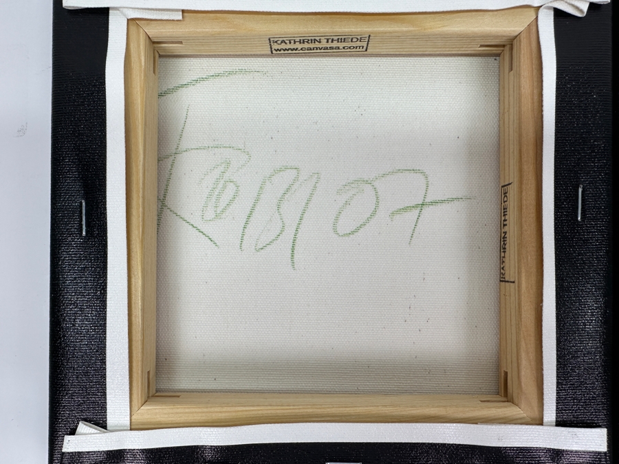 (2) Kathrin Thiede Canvas Prints Hand Signed on Verso 8'W x 8'H [Photo 5]