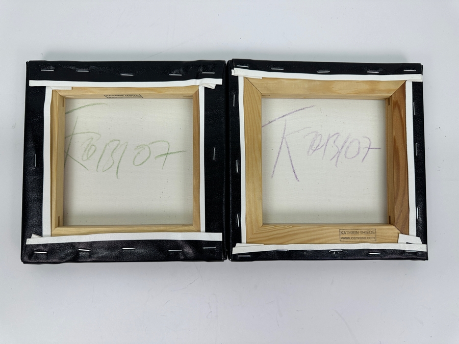 (2) Kathrin Thiede Canvas Prints Hand Signed on Verso 8'W x 8'H [Photo 4]