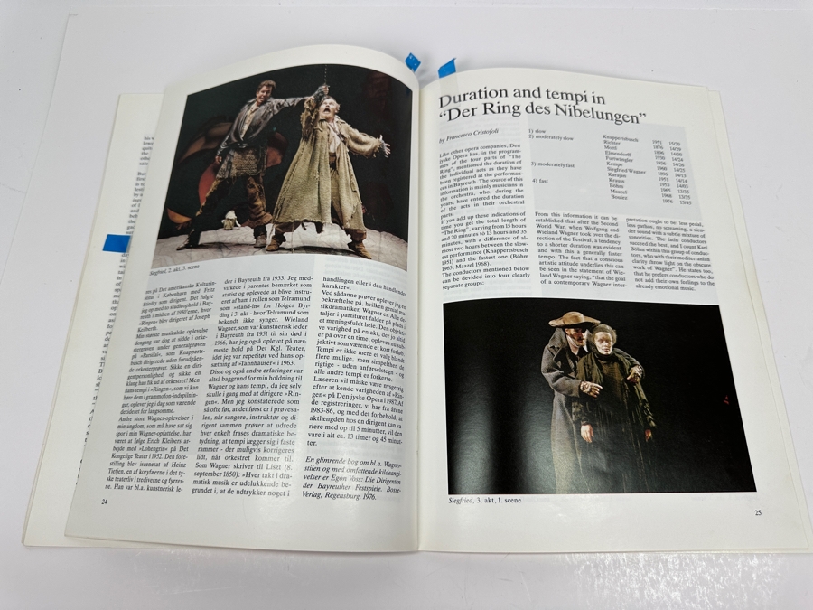 Just Added - German Den Jyske Opera Wagner's Nibelungens Ring Opera Program (Shows Client Elliot Palay On Cover) [Photo 3]