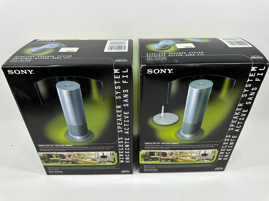 (2) Sony Wireless Speakers SRS-R F90R New in Box [Photo 2]