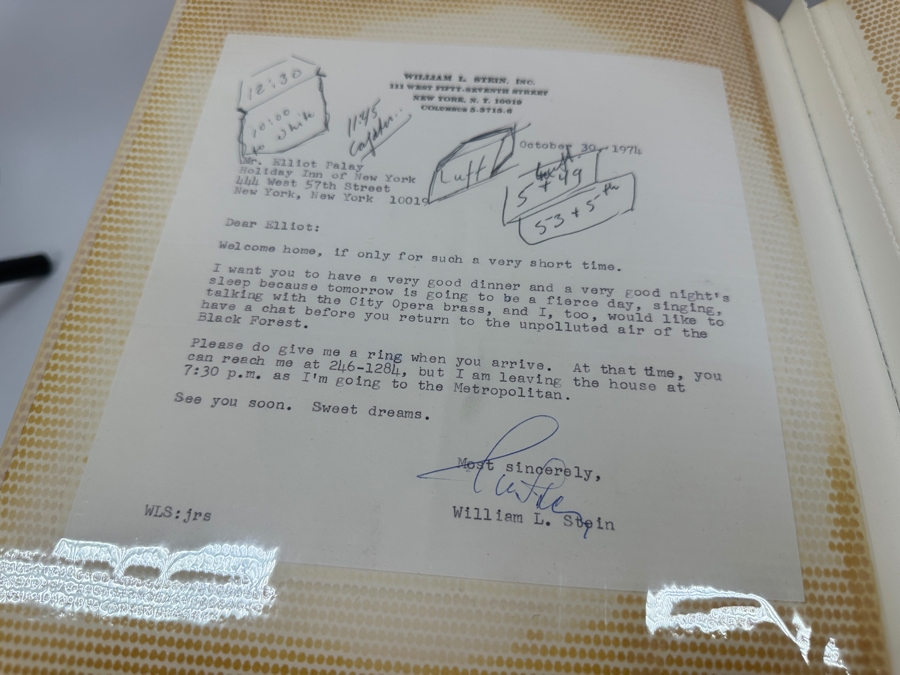 Just Added - Two Elliot Palay Opera Tenor Scrap Books Opera Memorabilia Featuring Opera Photographs (Some Signed By Photographers), Opera Programs, Letters & Ticket Stubs - See Photos For Sample [Photo 29]