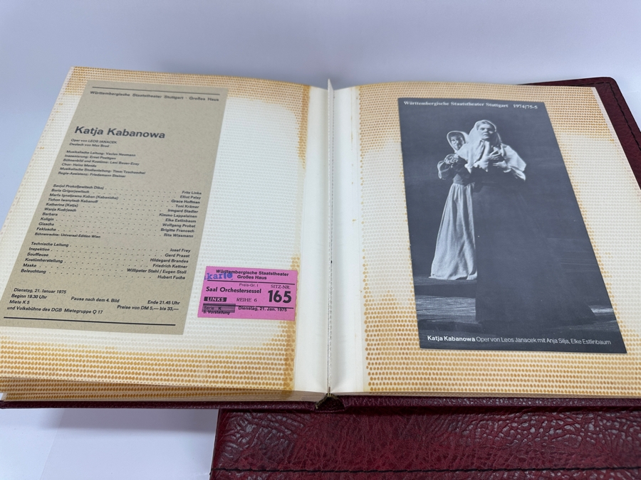 Just Added - Two Elliot Palay Opera Tenor Scrap Books Opera Memorabilia Featuring Opera Photographs (Some Signed By Photographers), Opera Programs, Letters & Ticket Stubs - See Photos For Sample [Photo 31]