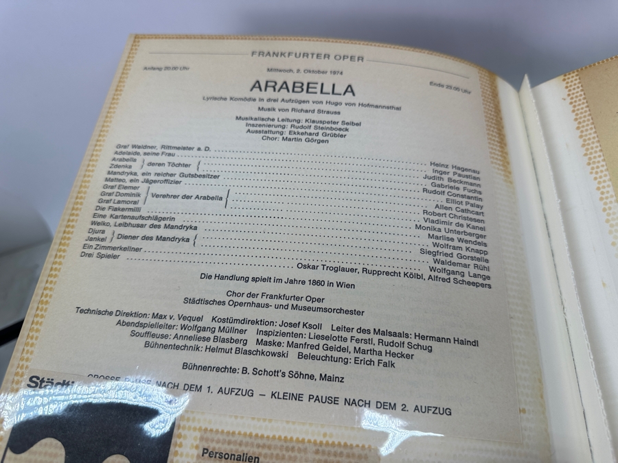 Just Added - Two Elliot Palay Opera Tenor Scrap Books Opera Memorabilia Featuring Opera Photographs (Some Signed By Photographers), Opera Programs, Letters & Ticket Stubs - See Photos For Sample [Photo 27]