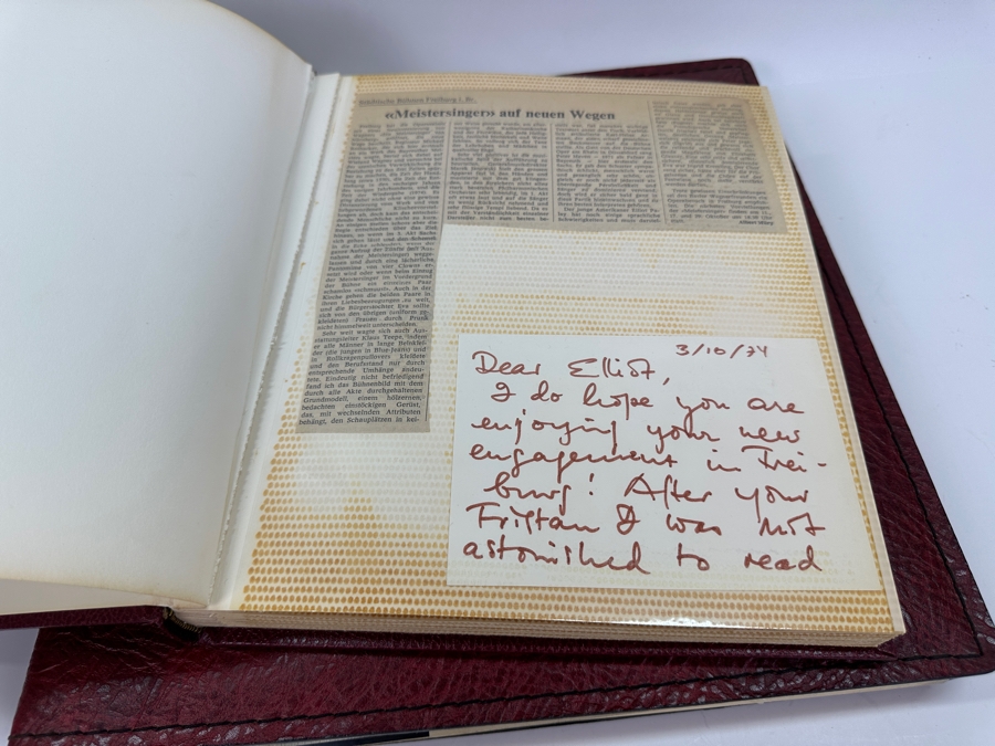 Just Added - Two Elliot Palay Opera Tenor Scrap Books Opera Memorabilia Featuring Opera Photographs (Some Signed By Photographers), Opera Programs, Letters & Ticket Stubs - See Photos For Sample [Photo 25]