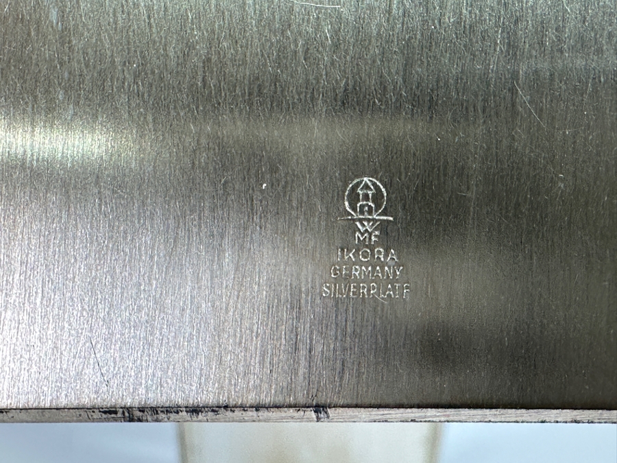 WMF German Modernist Ikora Mid-Century Candleholder in Plated Silver [Photo 5]