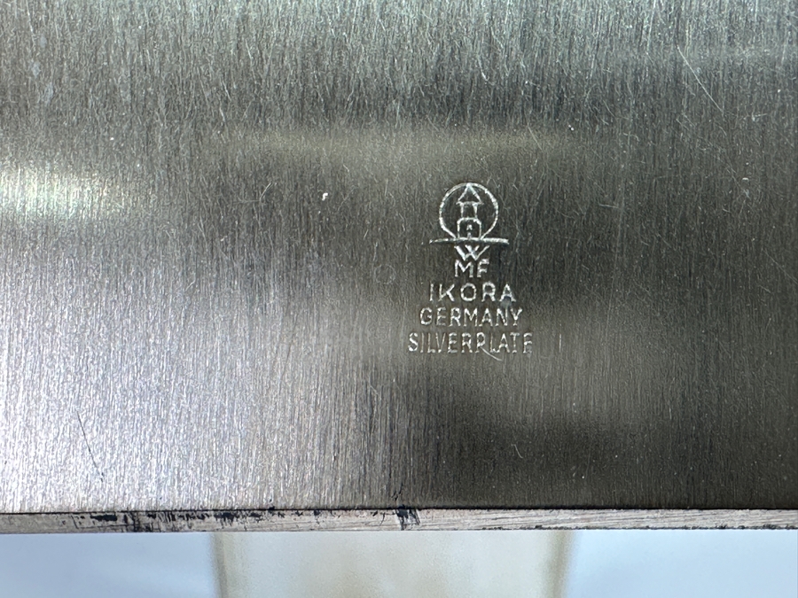 WMF German Modernist Ikora Mid-Century Candleholder in Plated Silver [Photo 4]