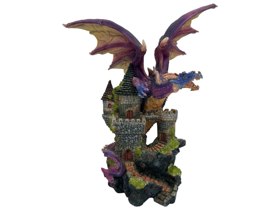Vintage Summit Collection Resin Dragon Castle 13'H