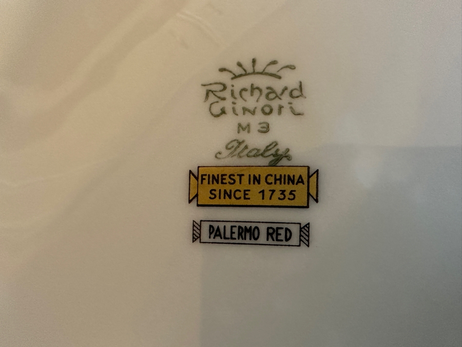 Richard Ginori Italy Palermo Red China Service For Approximately 8 [Photo 6]
