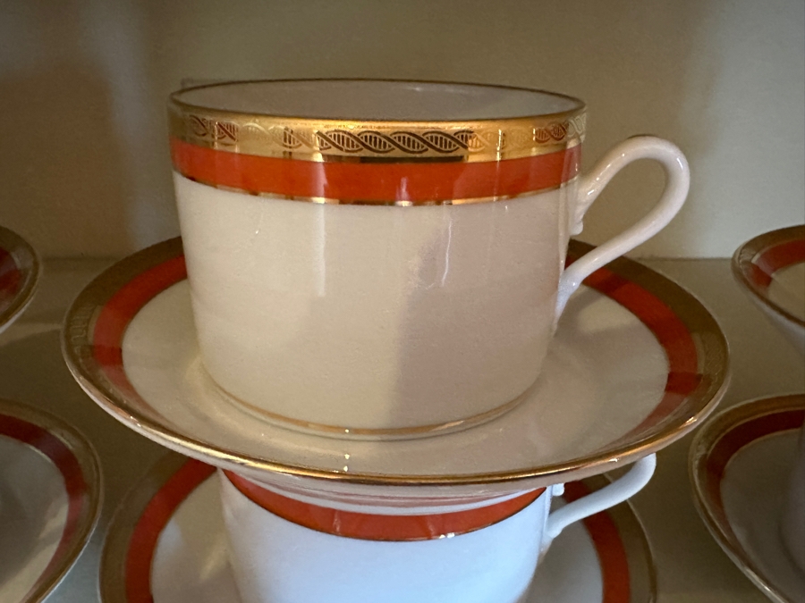 Richard Ginori Italy Palermo Red China Service For Approximately 8 [Photo 5]