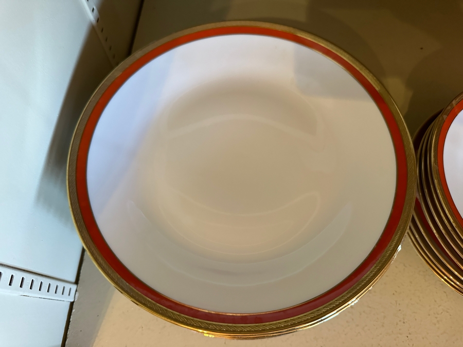 Richard Ginori Italy Palermo Red China Service For Approximately 8 [Photo 3]