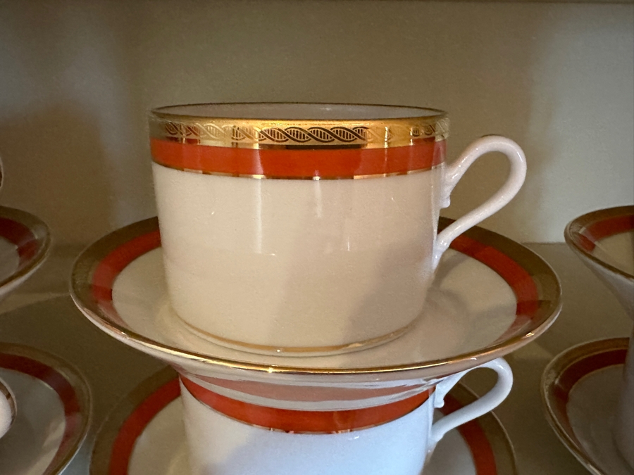 Richard Ginori Italy Palermo Red China Service For Approximately 8 [Photo 4]